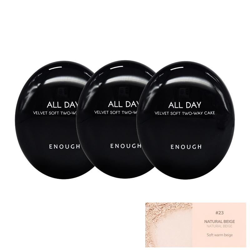 Enough All Day Velvet Soft Two Way Cake SPF28 PA++ 12g + Refill 12g (9 Options)