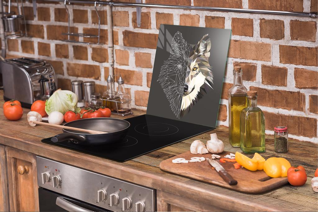 GLASS CUTTING BOARD 45x52 Wolf