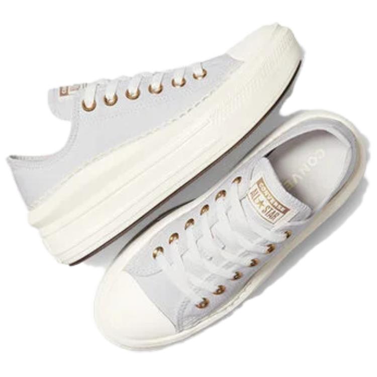 Converse Scarpe da ginnastica Chuck Taylor All Star basse in tela da donna Bianche A15494C