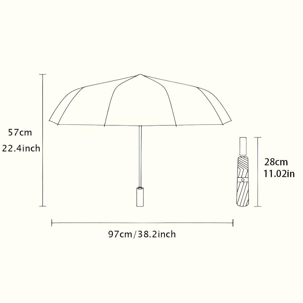 Folding Umbrella Leopard Print Umbrella with Beige and Brown Pattern Creative Portable Folding Umbrella, Suitable Holiday Gift