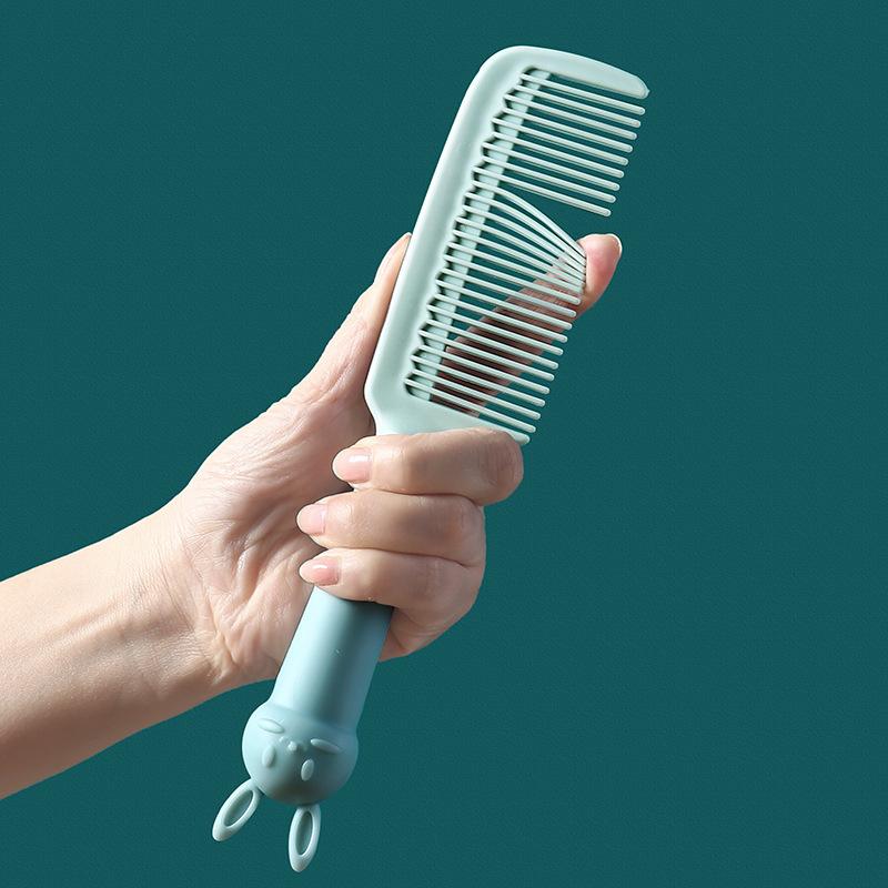 Cartoon Cute Girl Plastic Soft Cute Rabbit Household Anti-Static Student Curling Comb Long Hair Massage Comb Comb