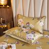 Luxury Washable Ice Soft Bed Linens Lace Bed Skirt Embroidery Scenic Bedspreads Queen King Size Folding Cool Mat