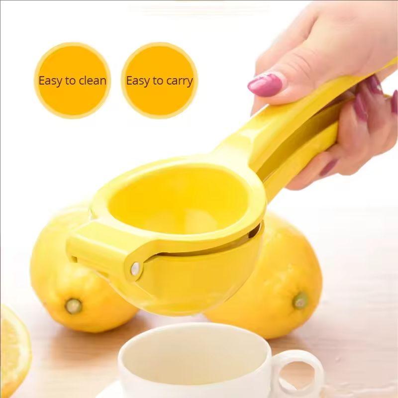 Easy-Squeeze Manual Lemon Juicer - Durable Metal Handheld Citrus Press for Fresh Juice, Kitchen Gadget Lemon