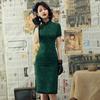 Modern Cheongsam Women Short Lace Qipao Chinese Dress Qi Pao Party Vintage Elegant Dress Improve