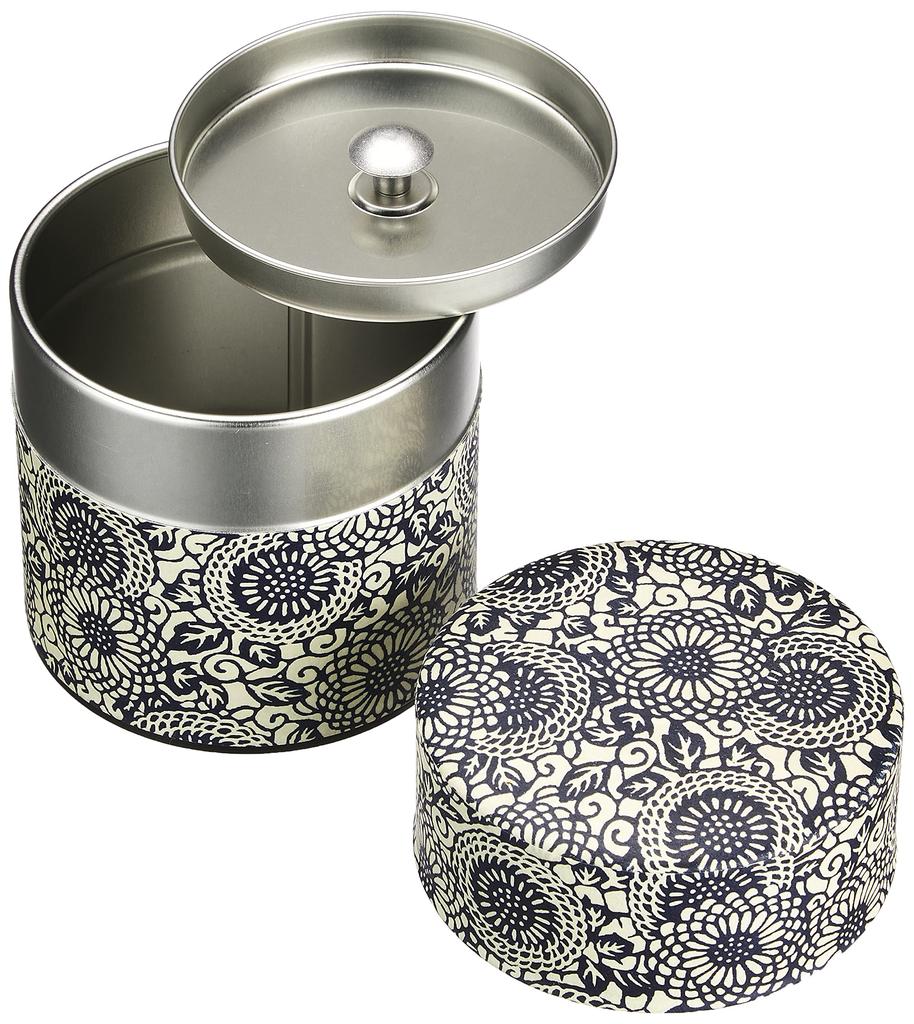 Yamako Tea Caddy Chrysanthemum Arabesque S X 8 X Cm 79206 "Po-Kan" 7.5 7.5