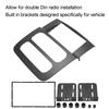 2DIN Car Radio Stereo Fascia Frame Dash CD Panel Trim Replacement for Dodge Ram Truck 2002‑2005