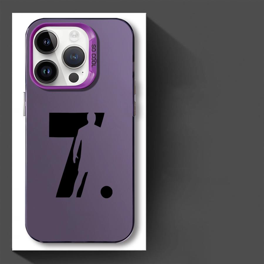Cartoon Football Number 7 10 Phone Cover Case for iPhone 17 Pro Max 16 11 14 Plus Air 15 12 Pro 13