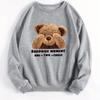 CLoose Sweatshirt Casual Long Sleeve Women Autumn and Winter Cartoon Bear Comfortable Pullover Crewneck Loose Female Clothes