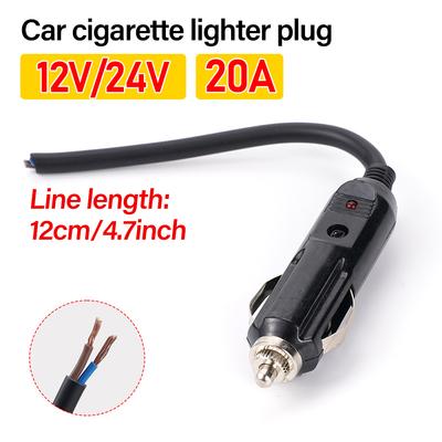150cm 12/24V 20A Allume-cigare de voiture Prise Diviseur Fiche Connecteur Universel Charge Rapide Alimentation Adaptateur Universel Interrupteur Marche/Arrêt