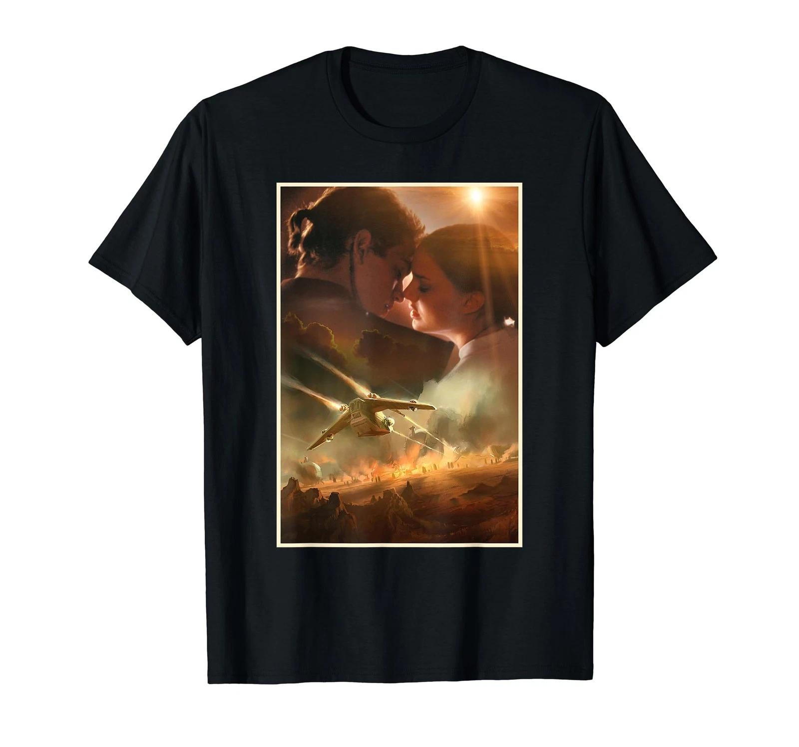 Star Wars Attack Of The Clones Anakin And Amidala T-Shirt_ 2XL