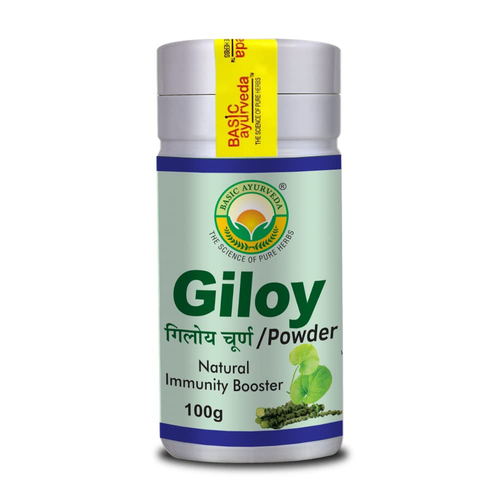 

Basic Ayurveda Giloy Tinospora Cordifolia Powder, Guduchi, Ghansatva Churna | 100gm 0.2lbs