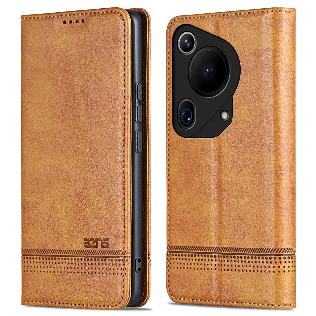 AZNS For Huawei Pura 70 Ultra Case PU Leather Magnetic Closure Shockproof Flip Phone Cover