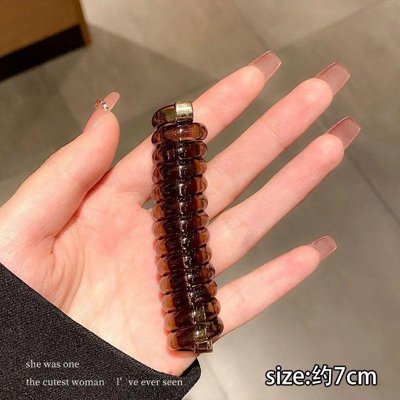 Nouveaux Chouchous Élastiques pour Queue de Cheval Liens à Cheveux en Caoutchouc Lot Chouchous Fil Téléphonique Accessoires pour Cheveux Mode Bandeaux pour Cheveux Femmes Coiffure