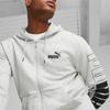 Puma Letter Design Casual Hooded Long Sleeve Sweatshirt Men sweatshirt Gray 678487-04