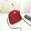 Embroidered diamond one shoulder crossbody women's bag trendy fashion saddle bag one piece
