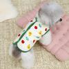 Dog T-shirts for Small Dogs Cute Fruit Print Sleeveless Pet Vest Breathable Button Down Puppy Clothes for Dogs Cats