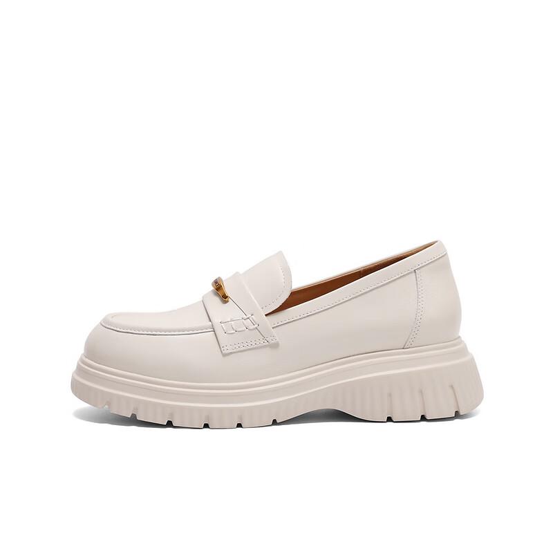Belle Women s Cowhide Slip-On Penny Loafers 37