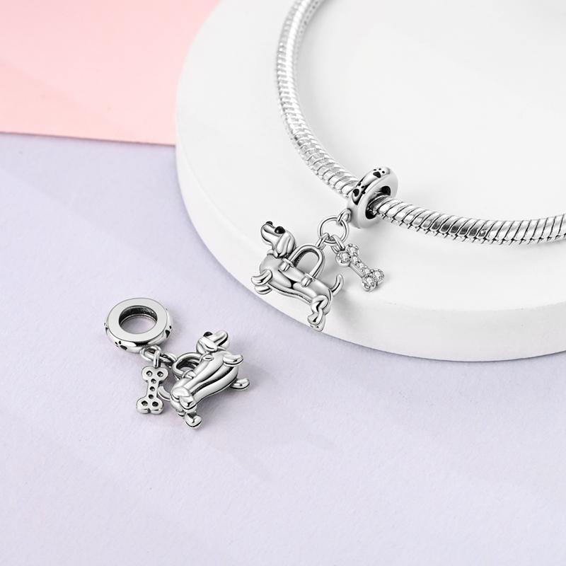 New In Original Charms Beads Pendant Copper Dog Cat Firefly Butterfly Dragonfly Charm For Woman Jewelry Making Diy