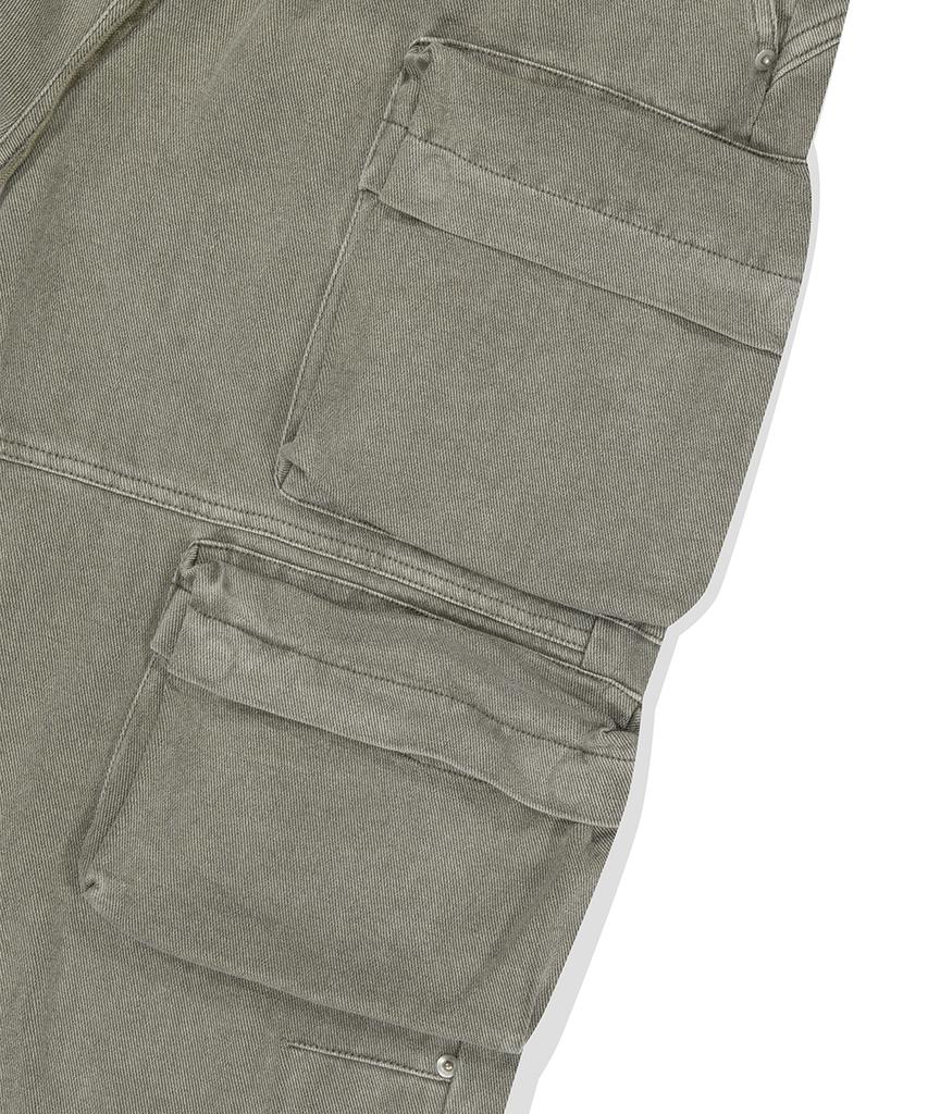 MAHAGRID Overdyed Utility Pant Khaki(Mg2Esmd110A)