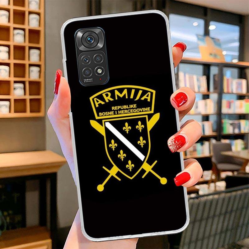 Bosnia And Herzegovina Flag Cover Phone Case For Xiaomi Redmi Note 15 14 13 12 11 10 Pro Plus 14S 12S 11S 11T 11E 10S Soft Funda