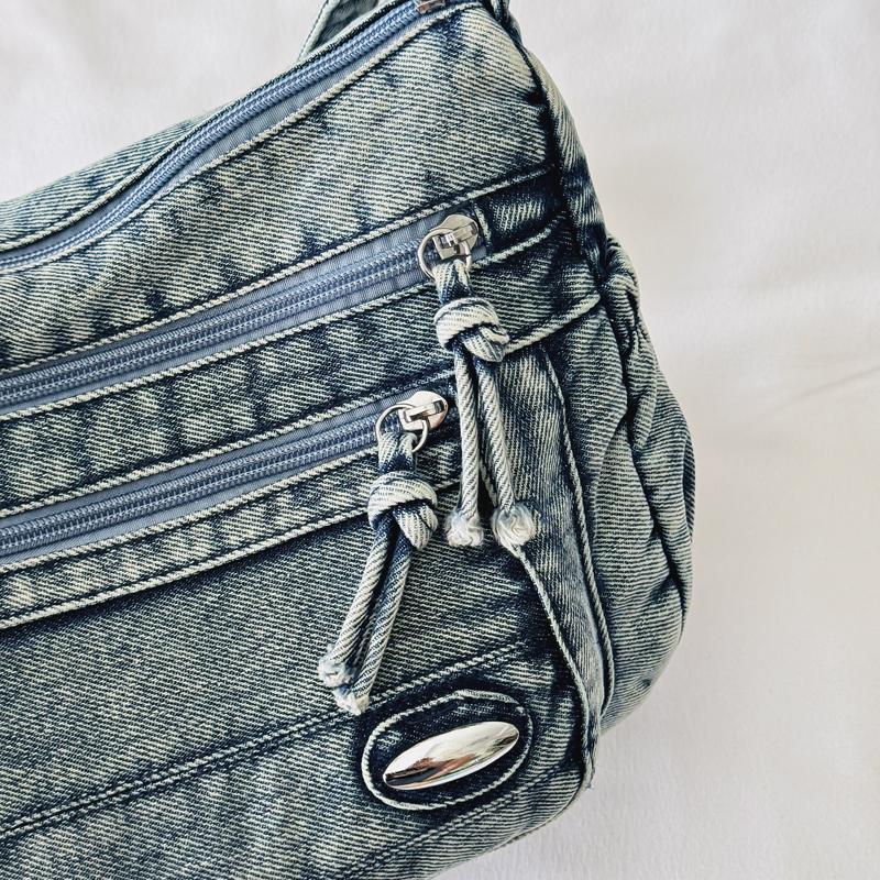 Denim Bag Women's Commuter Tote Bag Large Capacity Crossbody Bag