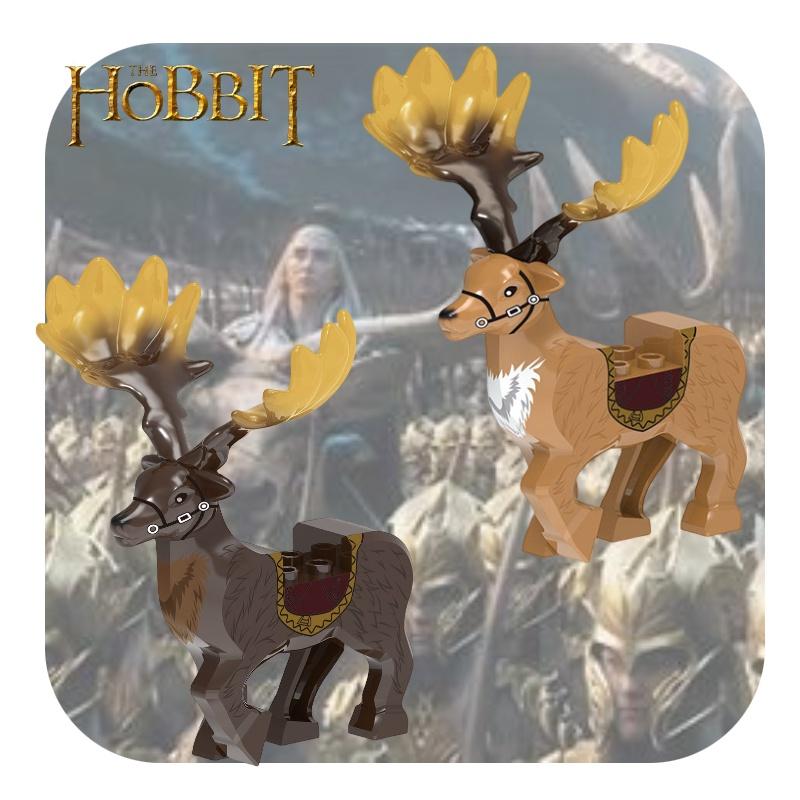 Premium Quality Xh1751 Hobbit Large Antler Deer Xh1752 Rideable Building Blocks Accessories Bag