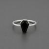 Black Onyx Coffin Ring, 925 Sterling Silver Handmade Gemstone Ring, Boho Statement Ring, Gothic Minimalist Jewelry