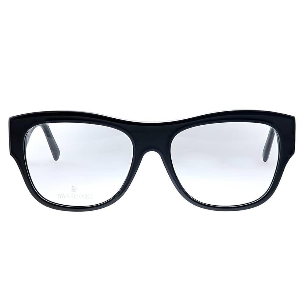Swarovski Sk 5213 001 53mm Ochelari de vedere pătrați de damă 53mm Negru lucios