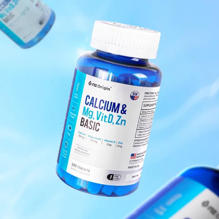 

Calcium & Magnesium Vitamin D Zinc Basic (180 tablets) X 3 bottles