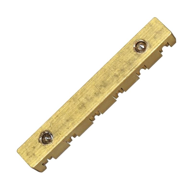 Dado in ottone per chitarra a 6 corde, altezza regolabile con piastra di base inclusa, parte di ricambio per risonanza e accordatura superiori