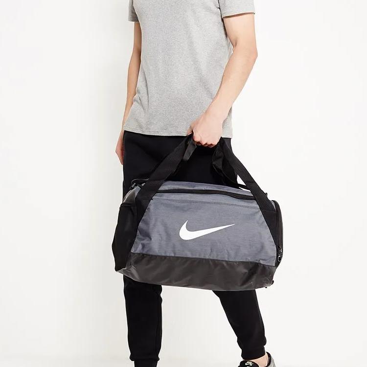 New Nike Polyester Shoulder Bag Travel Bag Unisex Gray CK0939-064
