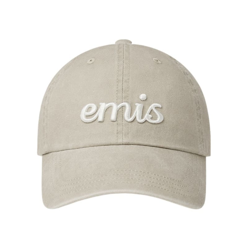 

EMIS VINTAGE PIGMENT BALL CAP-BEIGE BEIGE