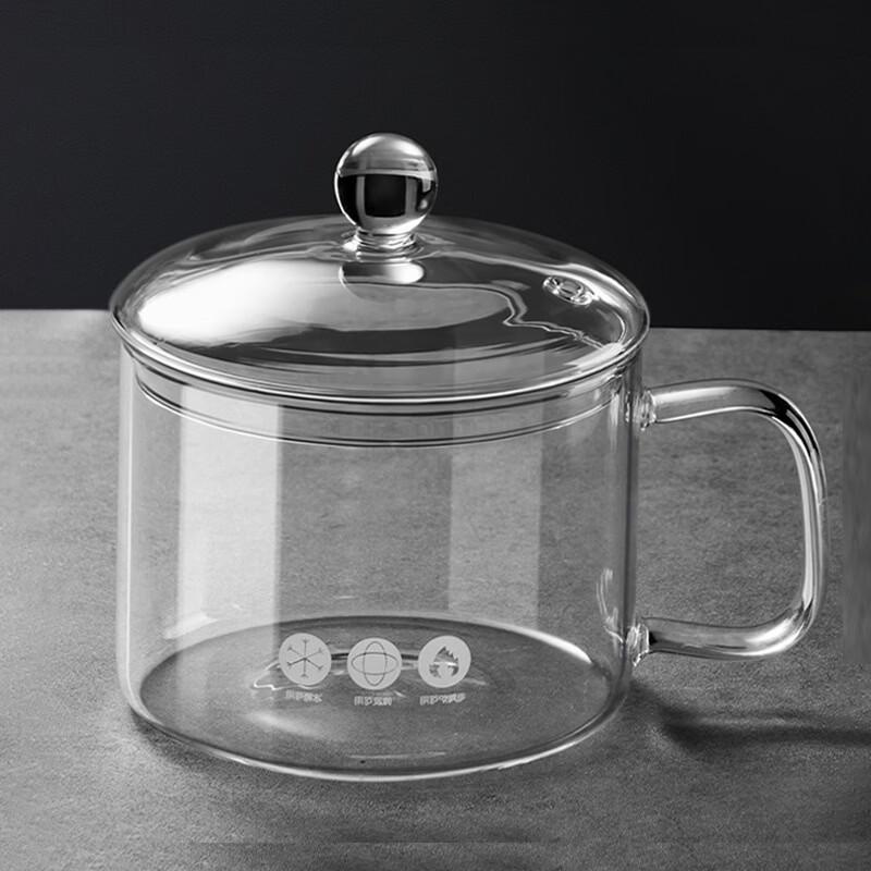 ZISIZ High Borosilicate Glass Stew Pot and Salad Bowl