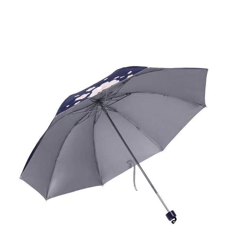 Heaven Flower Qin Miyu Anti-UV Three-Fold Sun & Rain Umbrella
