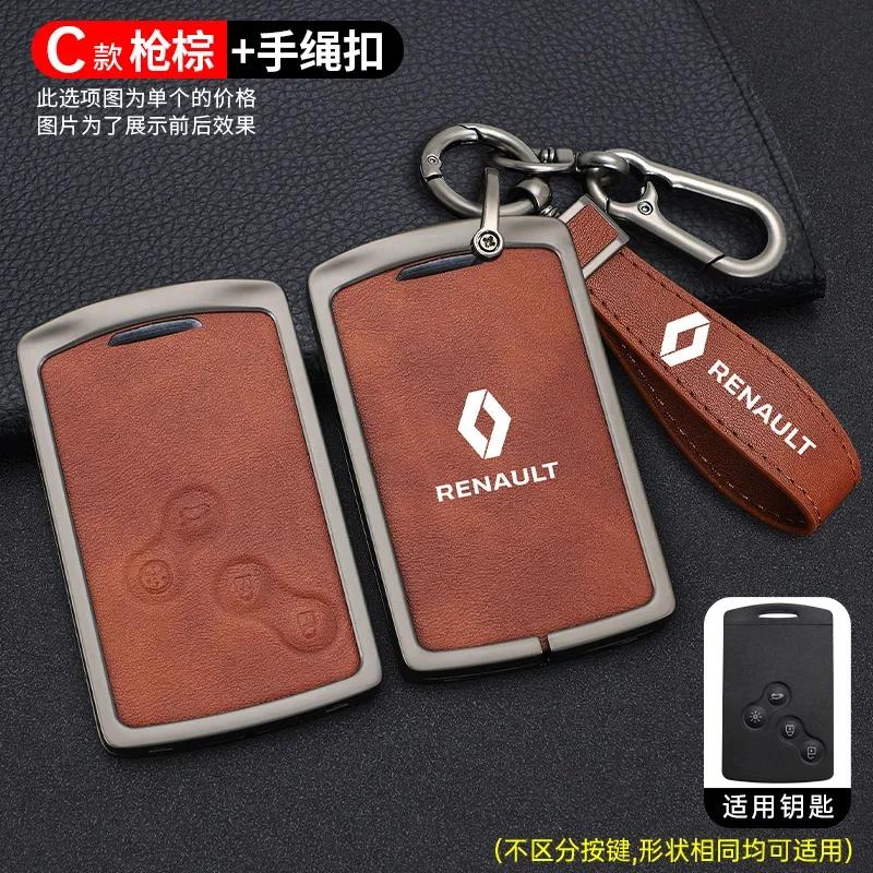 For Renault 2026 New Hub Caps For Renault Laguna Megane Scenic Clio Captur Fluence Koleos Logan Duster Car Smart Remote Key Case
