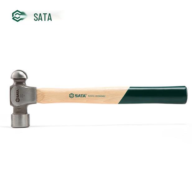 SATA Shida Wooden Handle Round Head Hammer (Models: 92311-92315)