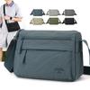 Borsa a tracolla leggera in nylon per uomo donna, borsa a tracolla messenger casual con tasche con zip