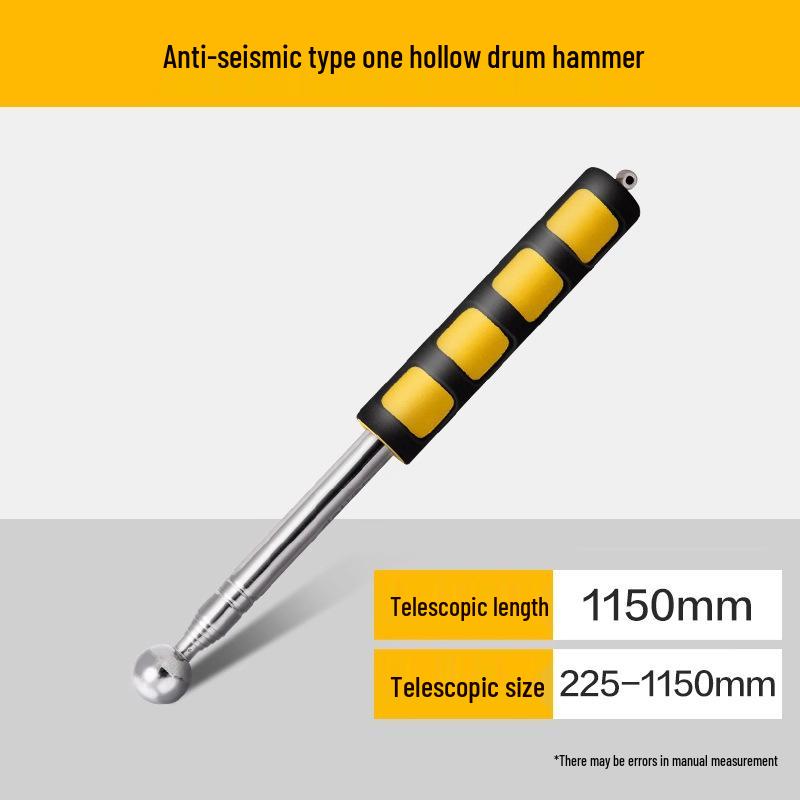 Deli Stainless Steel Telescopic Sounding Hammer for Tile Inspection (DL452001)