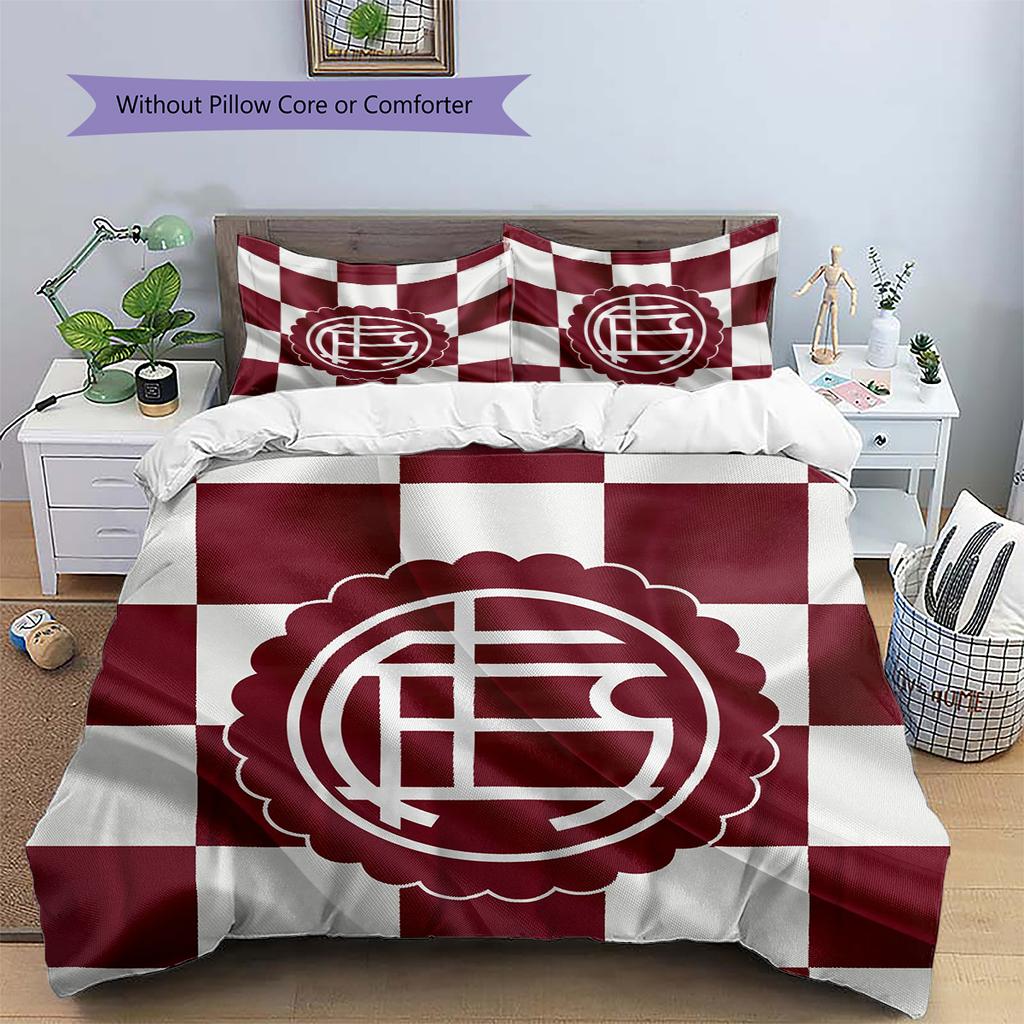 Club Atletico Lanus Pattern Bedding Home Decoration Birthday Gift (1 * duvet cover + 2 * pillowcase, without core)