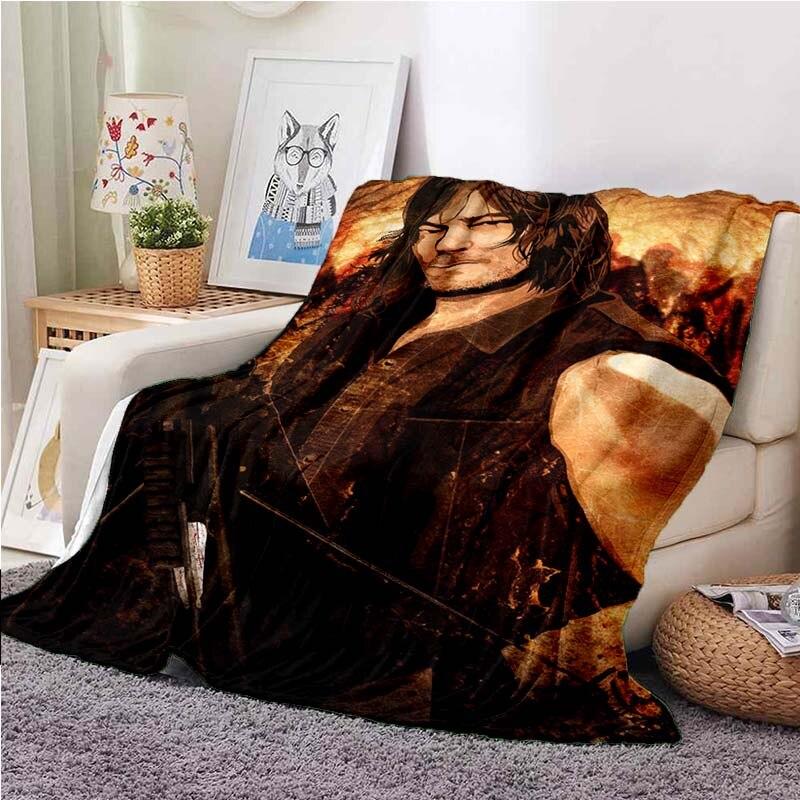 The Walking Dead koc ultra lekki miękki pluszowy flanelowy koc na sofę kanapa najlepsze prezenty biurowe