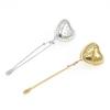 2Pcs Creative Heart Shape Tea Strainer Stainless Steel Infuser Filter for Loose Leaf Tea, Herbs, Home Party, Easy Clean