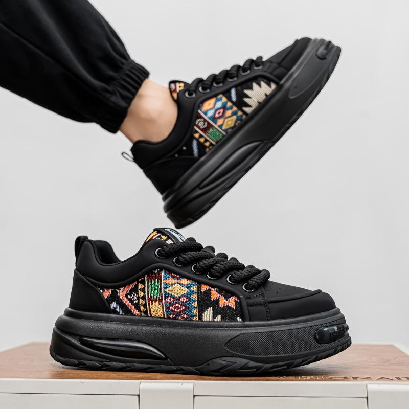 

Fashion Luxury Men s Sneakers Breathable Soft Bottom Comfortable Running Shoes Fashionable Versatile Casual Shoes Zapatos para hombres 44 чёрный