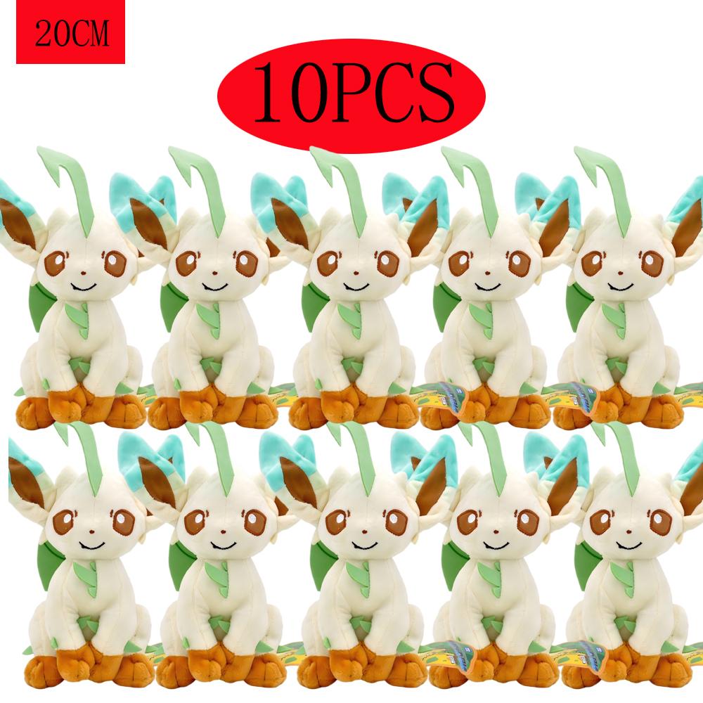 1/10 szt. Zestaw pluszowych zabawek Pokemonów z rodziny Eevee - Sylveon Umbreon Vaporeon Flareon Pikachu Wypchane Lalki Wykwintny Prezent Świąteczny dla Dzieci
