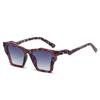  New Square Luxury Women Sunglasses UV400 Leopard Print Gradient Shades Men Sun Glasses