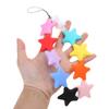 Playful Colored Silicone Star Decorations Creative Silicone Star Pendants Versatile Hanging Decors for Home and Office