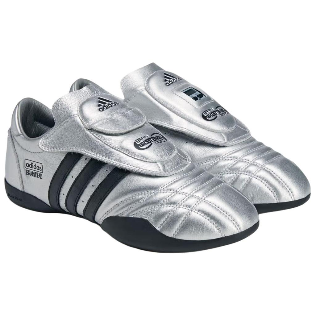 Brain Dead X Adidas Taekwondo Silver Black White Unisex Sneakers JQ9215