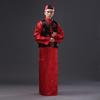 Men's Chinese Retro Wedding Tang Suit Long Robe: Groom's Mandarin Jacket & Best Man Formal Wear