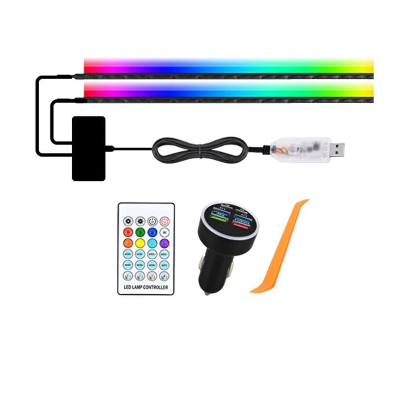 

Sound Activated Car Mood LED Light Music Rhythm Effect Easy Install Strong for Automotive Interior Decoration 300cm