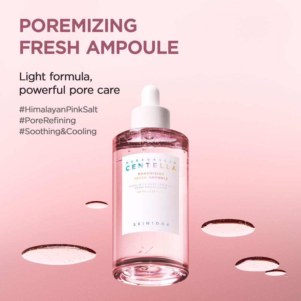 SKIN1004 Madagascar Centella Poremizing Fresh Ampoule | Soothing Hydration | Oily Combination Skin, 100ml
