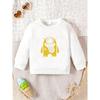 Kids  Crewneck Hoodie, Cute Cartoon & Geometric Print,Spring Autumn Winter Holiday Tops